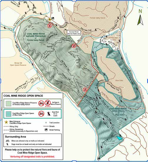 Mount Diablo. Other trails offer views to the southwest, including the hills of the neighboring Midpen’s Windy Hill Open